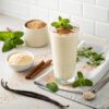 Glass of Vanilla Protein Drink Mix