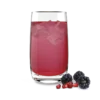 pomegranate-blackberry A glass of water being infused with a pomegranate blackberry pink effervescent tablet.