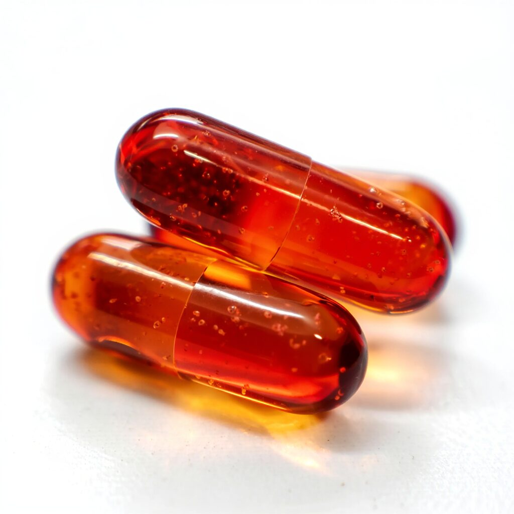 Krill oil softgels for heart health!
