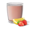 Collagen strawberry lemonade drink for skin and beauty